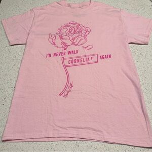 Taylor Swift Pink Cornelia Street Graphic Tee Rare Medium